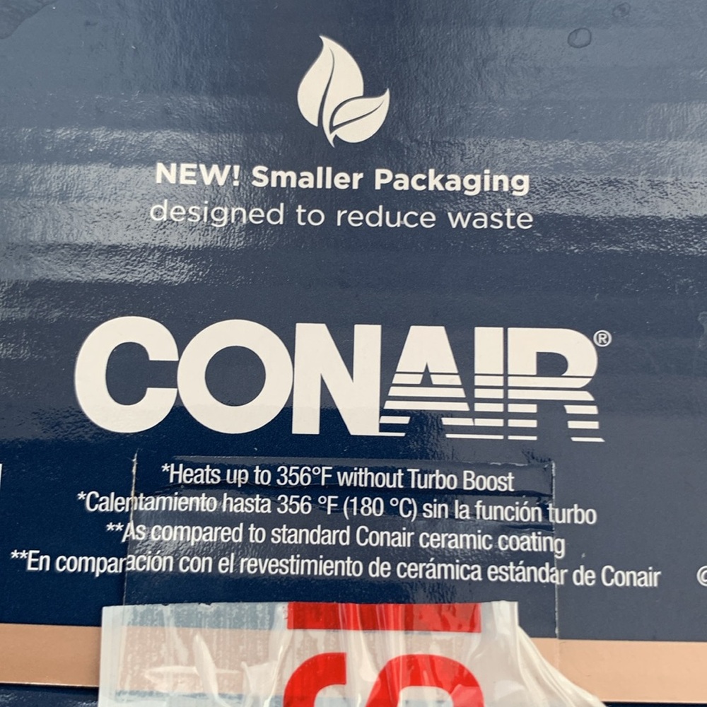 NWT CONAIR Dual Voltage 1/2 Barrel Double Ceramic Curling Iron - Picture 7 of 9